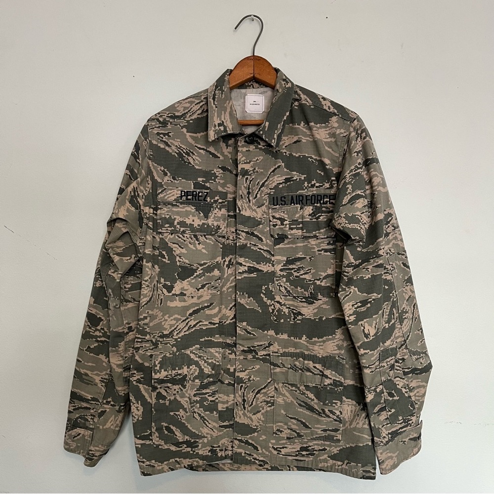 Vintage Air Force Military Digital Camo Jacket 36L